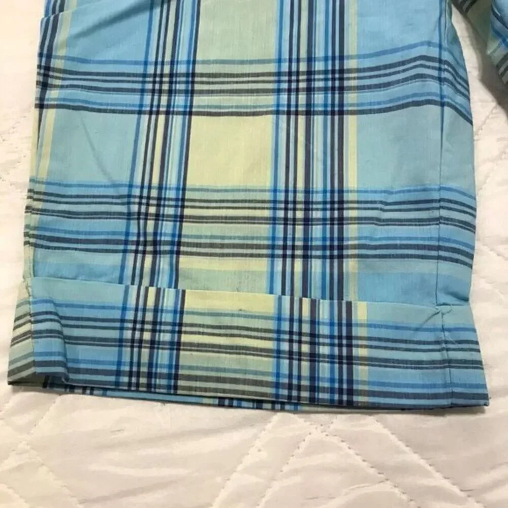 Women's Destiny Plaid Bermuda shorts size 9/10 nwt‎